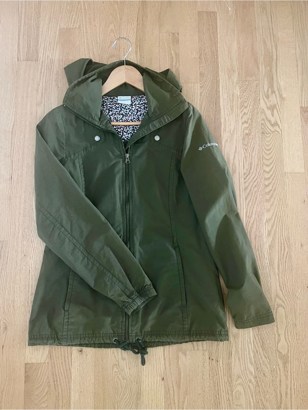 Columbia Women's Hooded Olive Green Coat